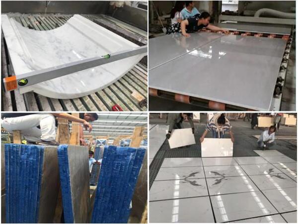 london grey marble inspection