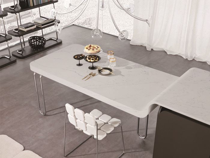 bianco carrara quartz kitchen for vanity