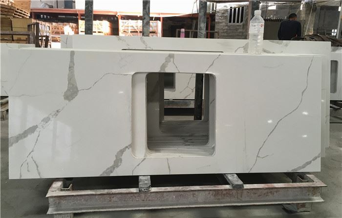 calacatta quartz countertops for bathroom