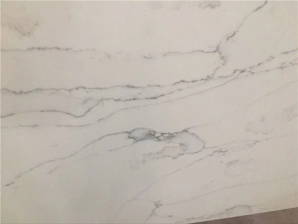 white silk quartz slab