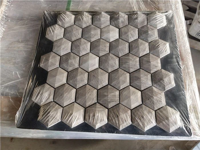 Grey marble mosaic tile for bathroom