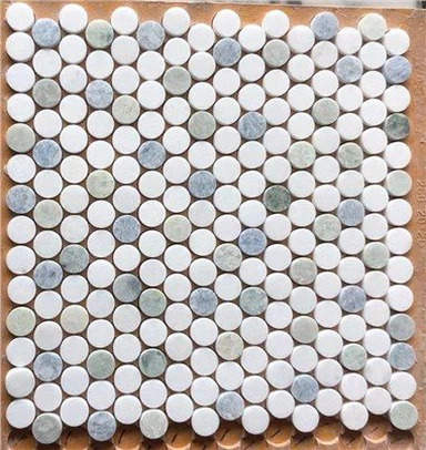 Ümmargune marmorist mosaiikplaat