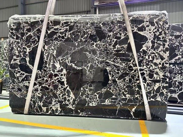 petit antique black Marble slab