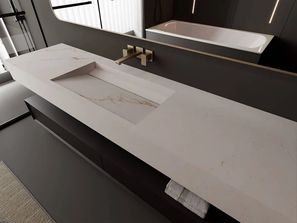 Calacatta Gold Sintered Stone Vanity tops