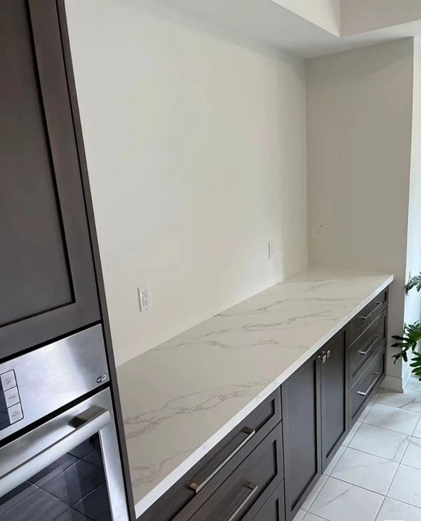 Calacatta Rocky Quartz kitchen top
