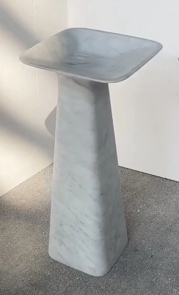 Carrara white Marble Pedestal Sinks