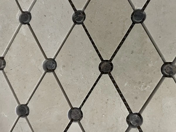 Diamond Beige Marble Mosaic Tiles