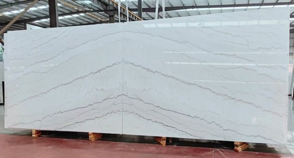 Guangxi White Marble Book Matched