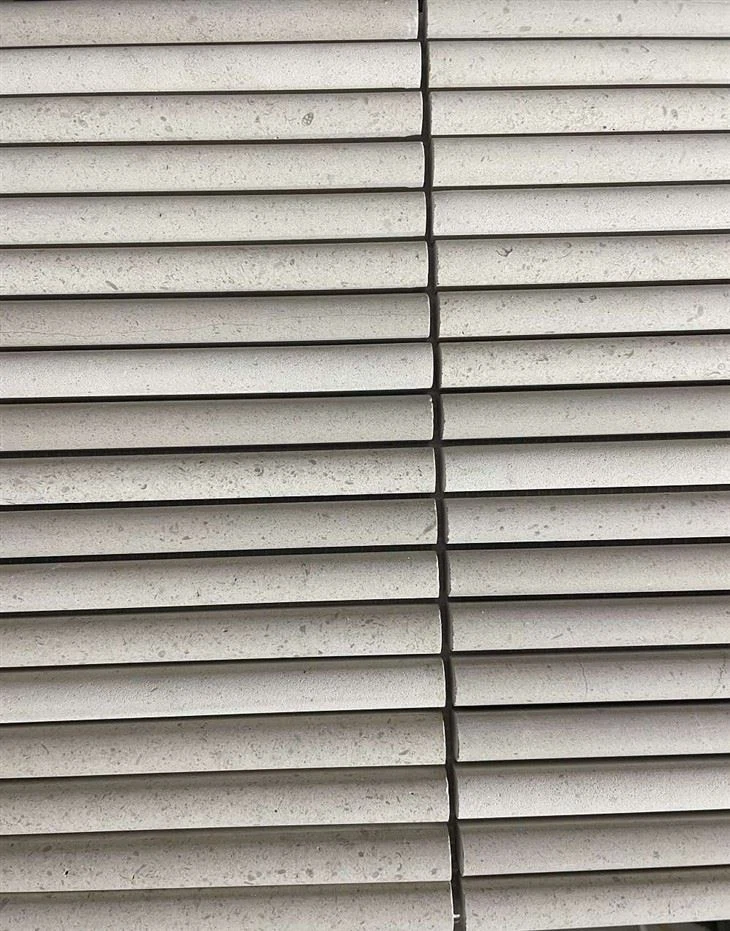 Limestone Pencil Mosaic tile
