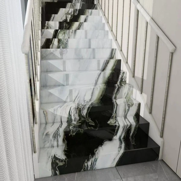 Panda White Quartzite Step