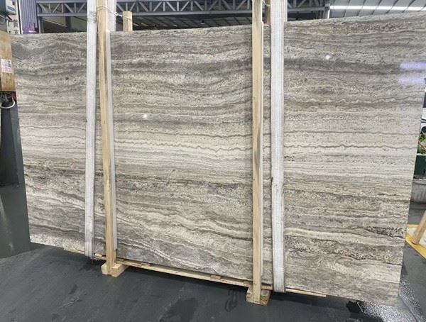 Silver Travertine Slab
