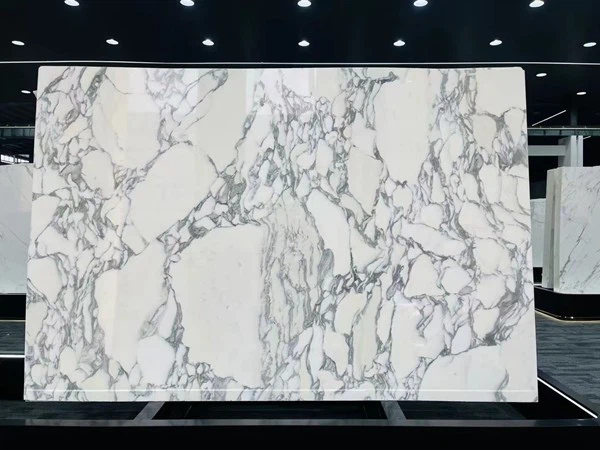 White Arabescato Marble slab